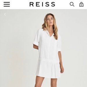 REISS Drop Waist Mini Dress NWT